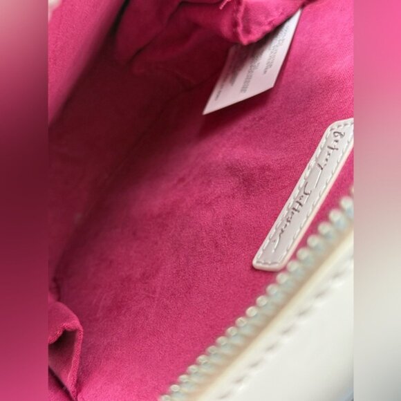 🆕 BETSEY JOHNSON 🧿 NWOT Bone-Jour Sugar Skull Crossbody Bag, White & Rainbow - Picture 11 of 13